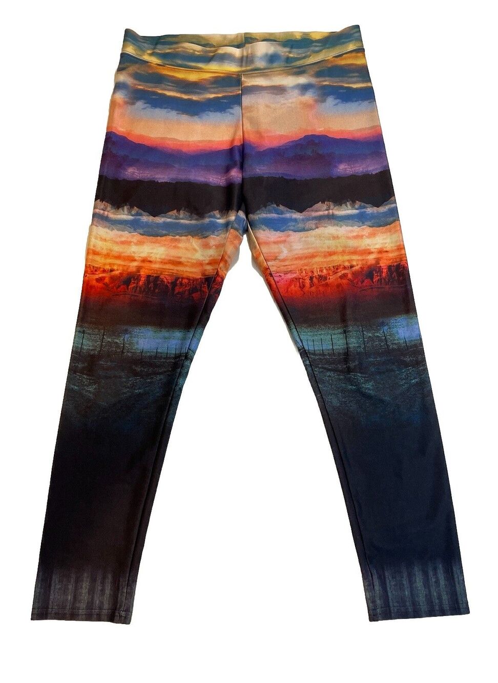 AMERICAN EAGLE Leggings Women’s L Multicolor Athletic Pants Southwest Hi-Rise
